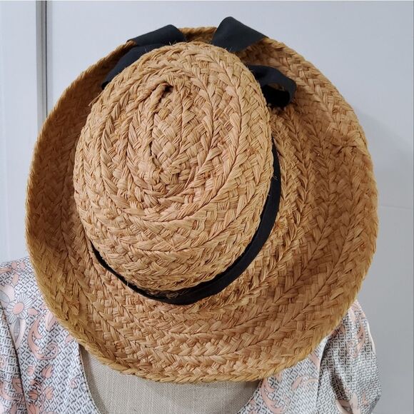 Helen Kaminski Australia Raffia Curved Rim Hat main image 8